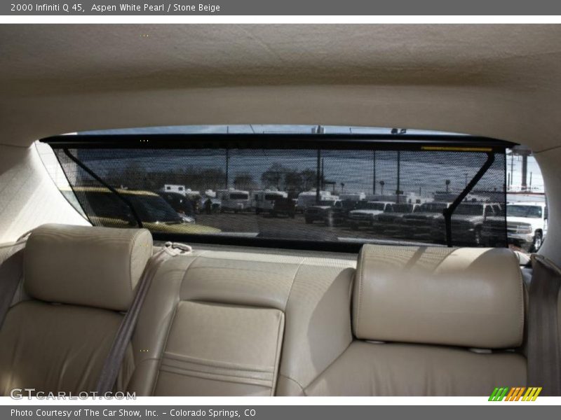 Aspen White Pearl / Stone Beige 2000 Infiniti Q 45