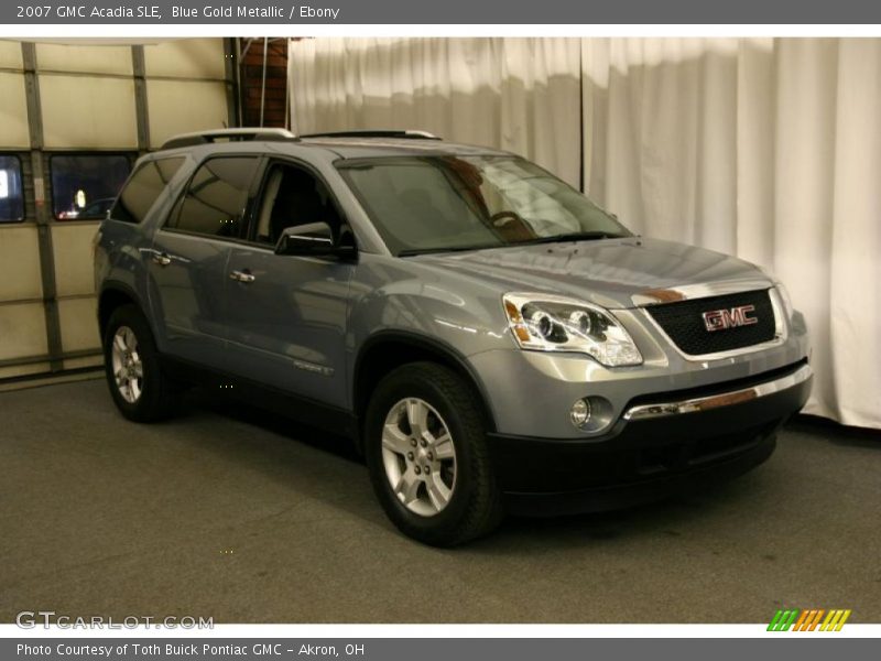 Blue Gold Metallic / Ebony 2007 GMC Acadia SLE