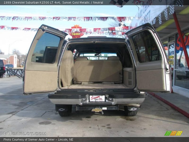 Sunset Gold Metallic / Neutral 1999 Chevrolet Suburban K1500 LT 4x4