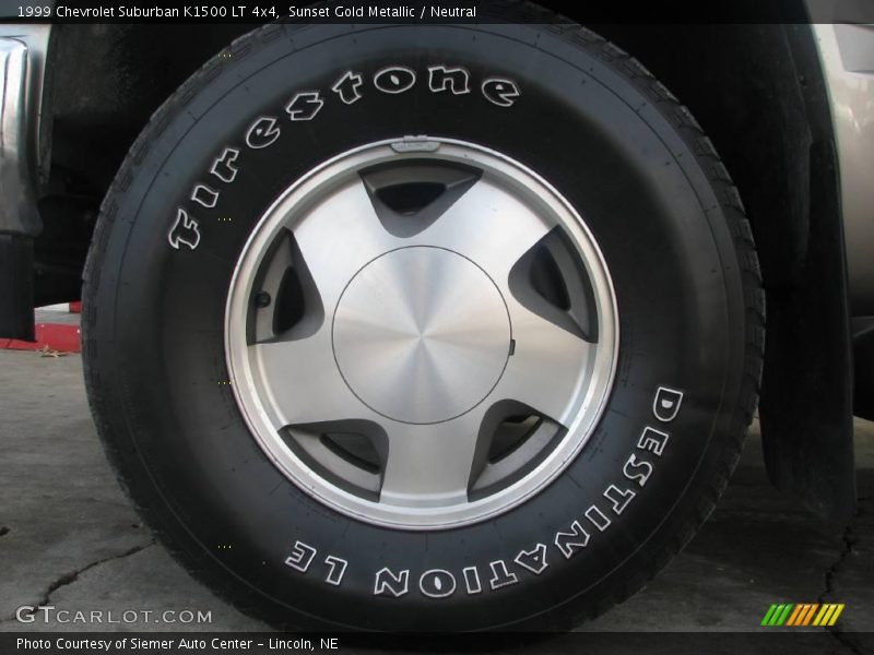 Sunset Gold Metallic / Neutral 1999 Chevrolet Suburban K1500 LT 4x4