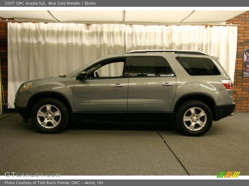 Blue Gold Metallic / Ebony 2007 GMC Acadia SLE