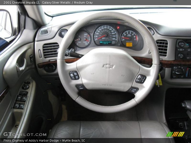 Galaxy Silver Metallic / Medium Gray 2001 Chevrolet Impala LS