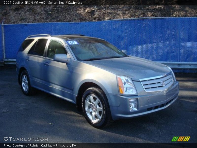 Sunset Blue / Cashmere 2007 Cadillac SRX 4 V6 AWD