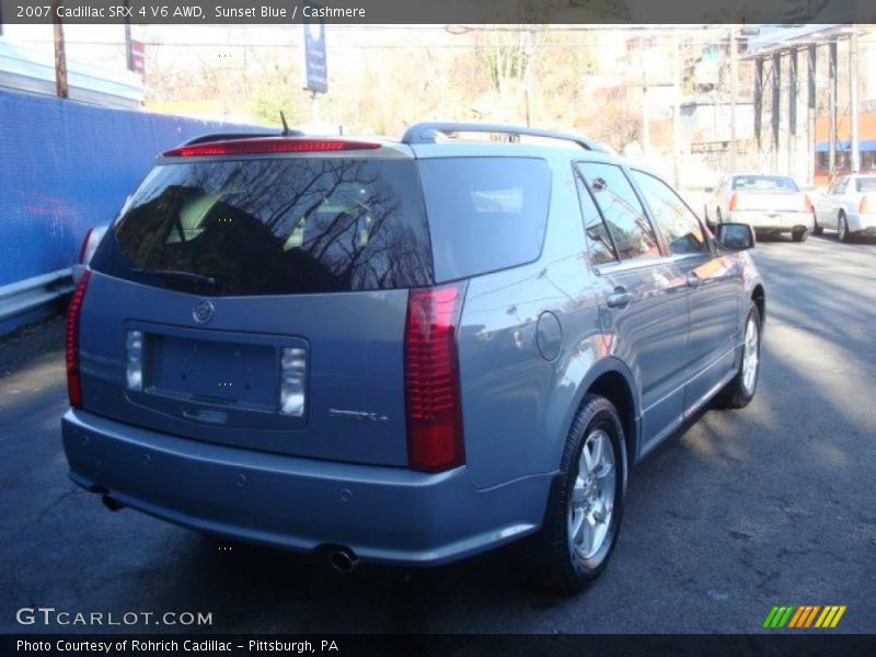 Sunset Blue / Cashmere 2007 Cadillac SRX 4 V6 AWD