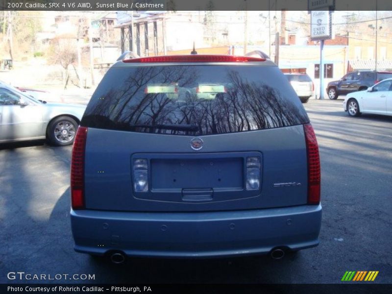 Sunset Blue / Cashmere 2007 Cadillac SRX 4 V6 AWD