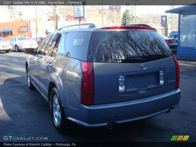 Sunset Blue / Cashmere 2007 Cadillac SRX 4 V6 AWD