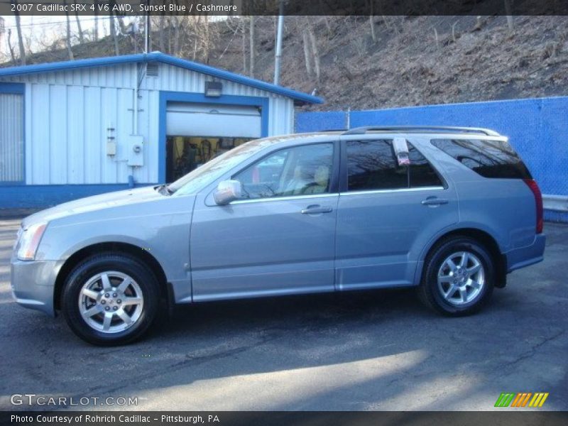 Sunset Blue / Cashmere 2007 Cadillac SRX 4 V6 AWD