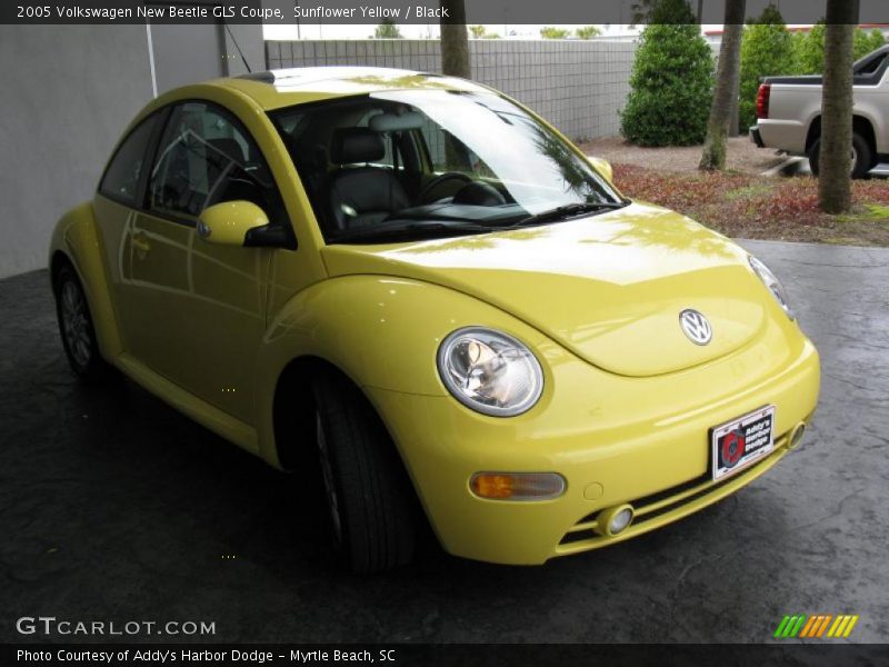 Sunflower Yellow / Black 2005 Volkswagen New Beetle GLS Coupe