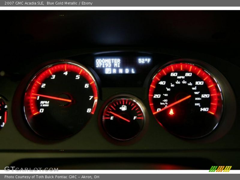Blue Gold Metallic / Ebony 2007 GMC Acadia SLE