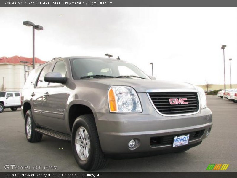 Steel Gray Metallic / Light Titanium 2009 GMC Yukon SLT 4x4