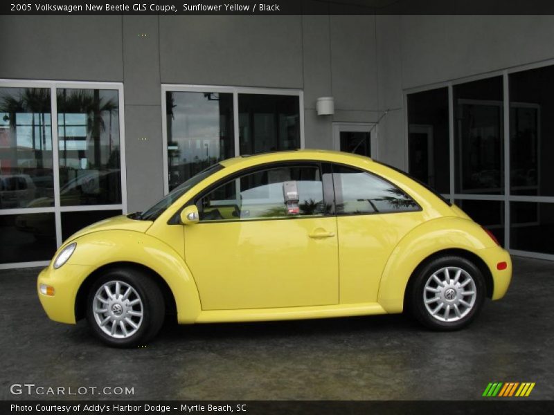 Sunflower Yellow / Black 2005 Volkswagen New Beetle GLS Coupe