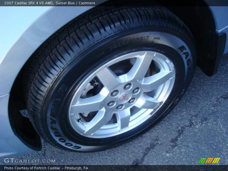 Sunset Blue / Cashmere 2007 Cadillac SRX 4 V6 AWD