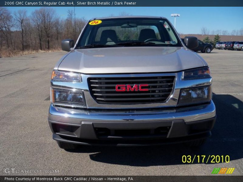 Silver Birch Metallic / Dark Pewter 2006 GMC Canyon SL Regular Cab 4x4