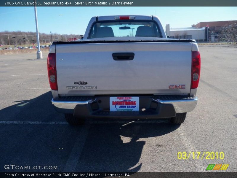 Silver Birch Metallic / Dark Pewter 2006 GMC Canyon SL Regular Cab 4x4