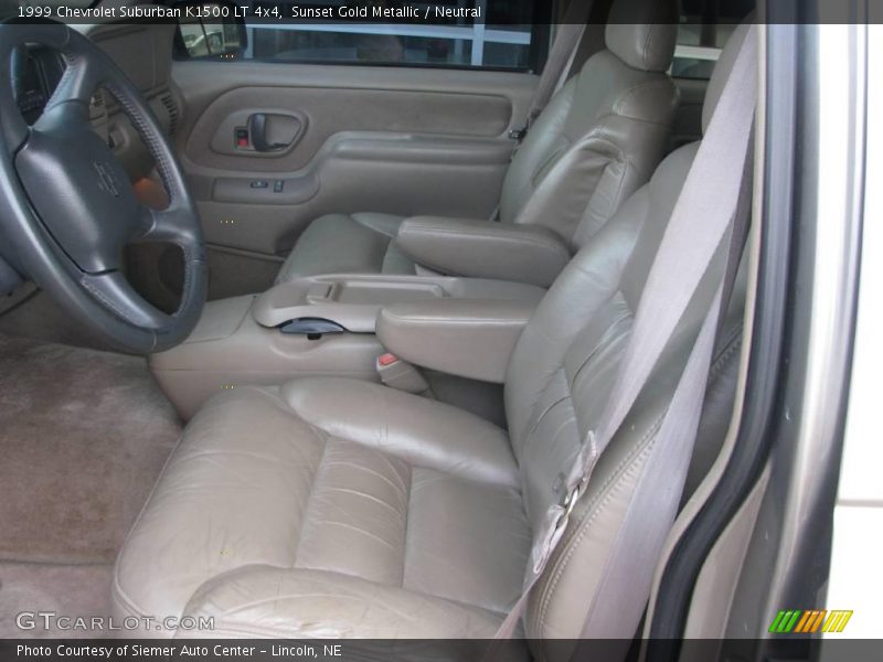 Sunset Gold Metallic / Neutral 1999 Chevrolet Suburban K1500 LT 4x4
