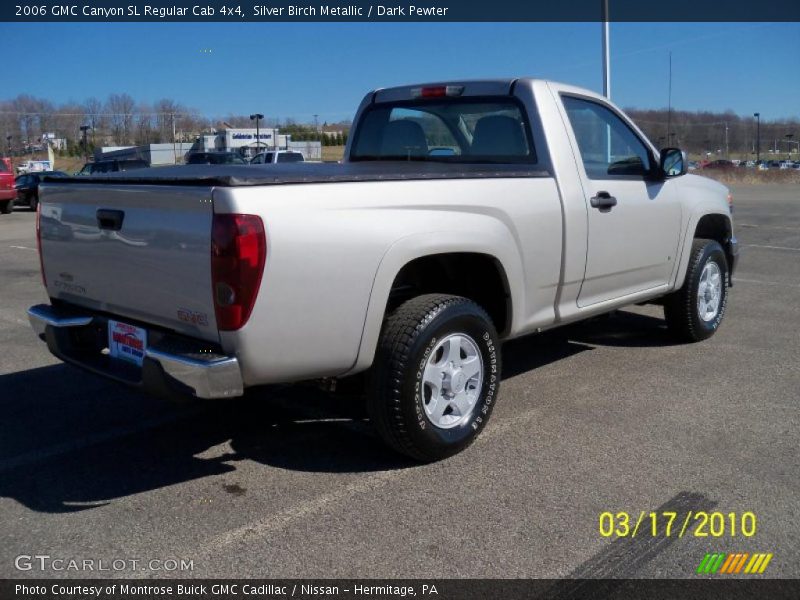Silver Birch Metallic / Dark Pewter 2006 GMC Canyon SL Regular Cab 4x4