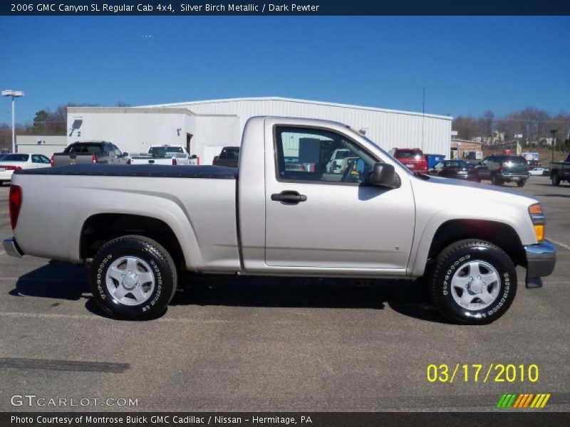 Silver Birch Metallic / Dark Pewter 2006 GMC Canyon SL Regular Cab 4x4