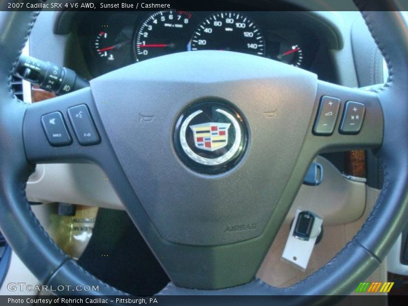 Sunset Blue / Cashmere 2007 Cadillac SRX 4 V6 AWD