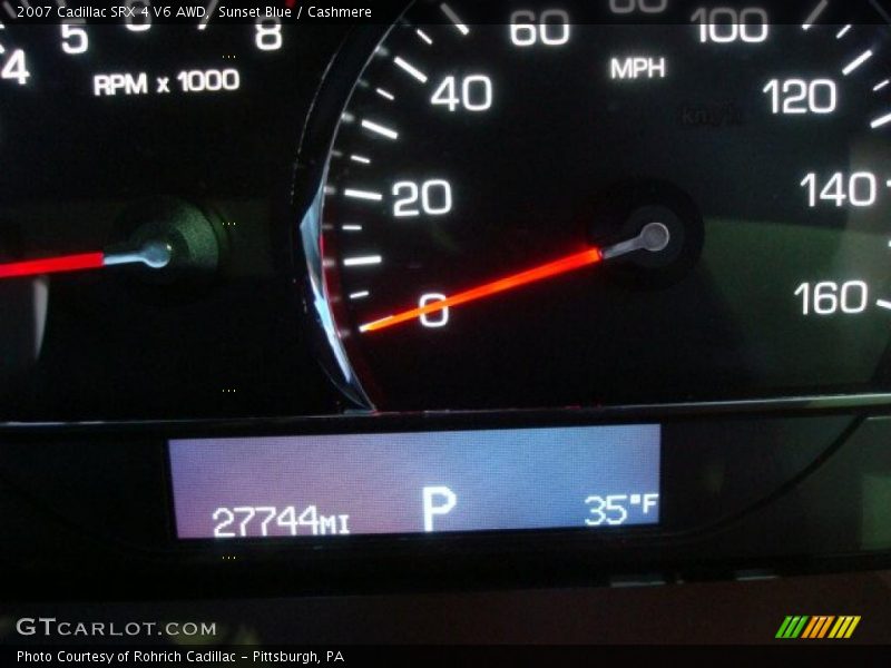 Sunset Blue / Cashmere 2007 Cadillac SRX 4 V6 AWD