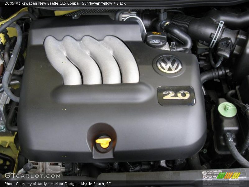 Sunflower Yellow / Black 2005 Volkswagen New Beetle GLS Coupe
