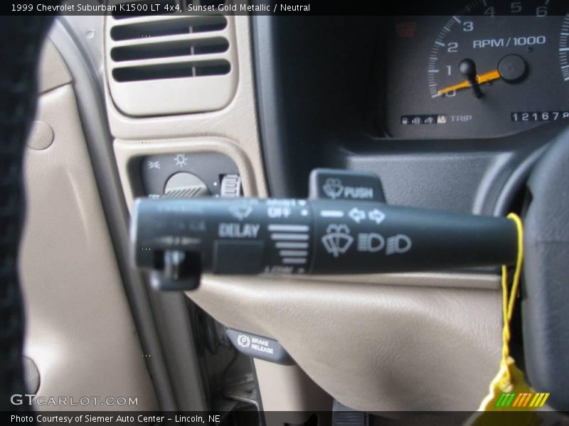 Sunset Gold Metallic / Neutral 1999 Chevrolet Suburban K1500 LT 4x4