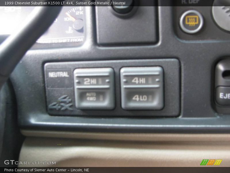 Sunset Gold Metallic / Neutral 1999 Chevrolet Suburban K1500 LT 4x4