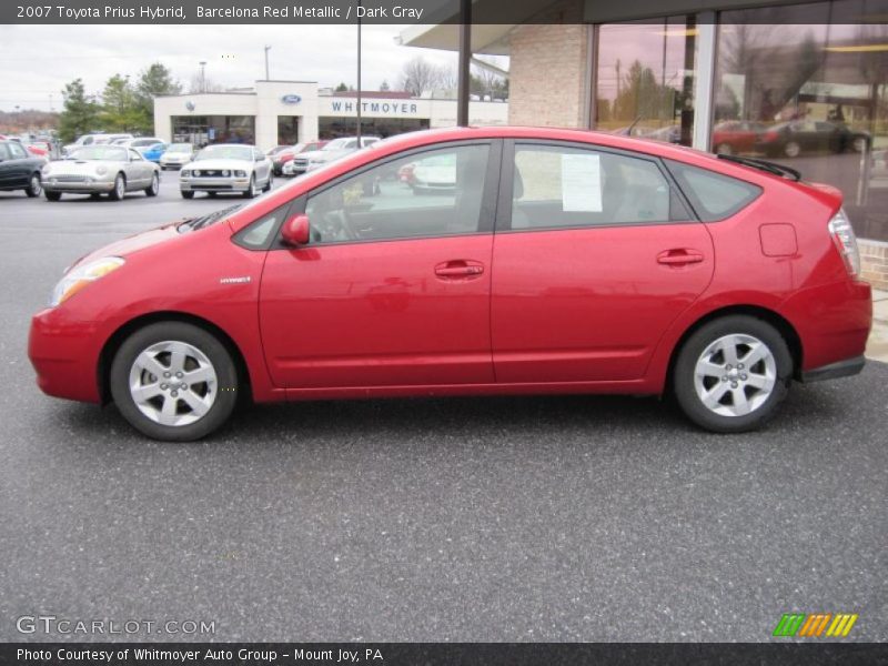 Barcelona Red Metallic / Dark Gray 2007 Toyota Prius Hybrid