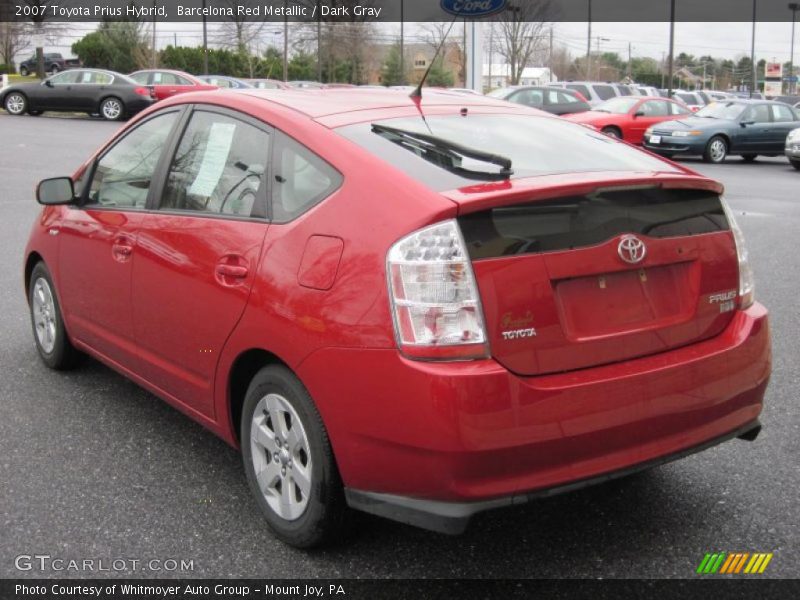 Barcelona Red Metallic / Dark Gray 2007 Toyota Prius Hybrid