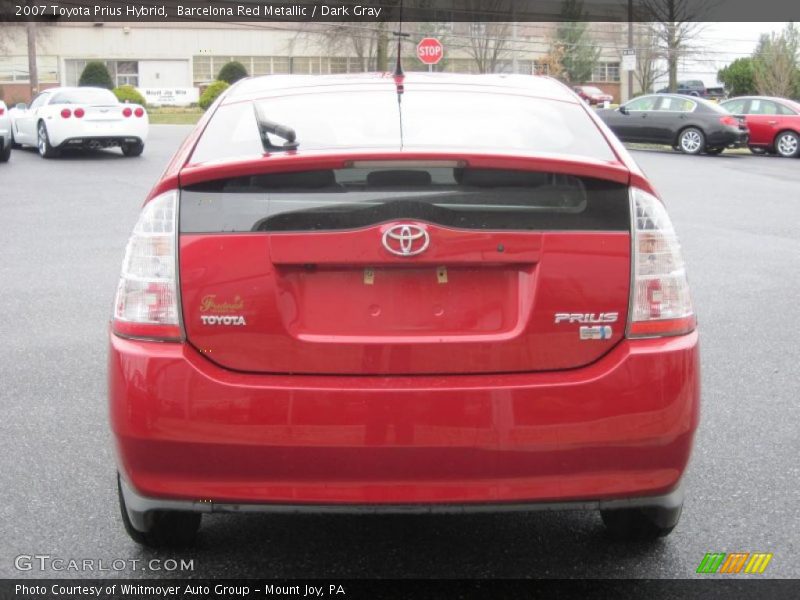 Barcelona Red Metallic / Dark Gray 2007 Toyota Prius Hybrid