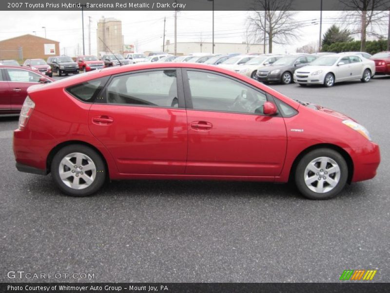 Barcelona Red Metallic / Dark Gray 2007 Toyota Prius Hybrid