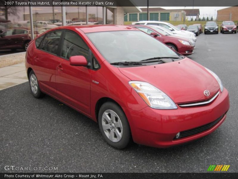 Barcelona Red Metallic / Dark Gray 2007 Toyota Prius Hybrid