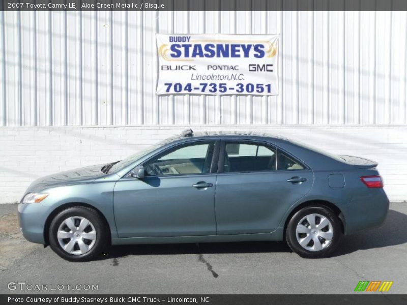 Aloe Green Metallic / Bisque 2007 Toyota Camry LE