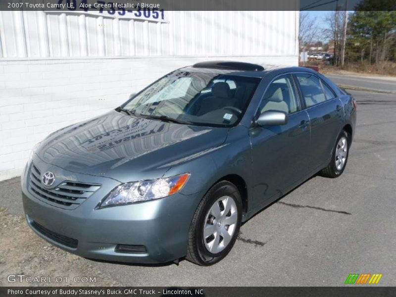 Aloe Green Metallic / Bisque 2007 Toyota Camry LE
