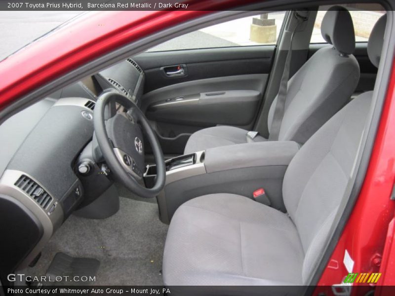 Barcelona Red Metallic / Dark Gray 2007 Toyota Prius Hybrid
