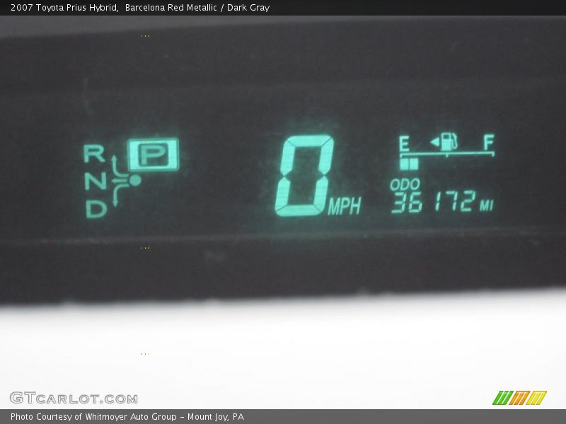 Barcelona Red Metallic / Dark Gray 2007 Toyota Prius Hybrid