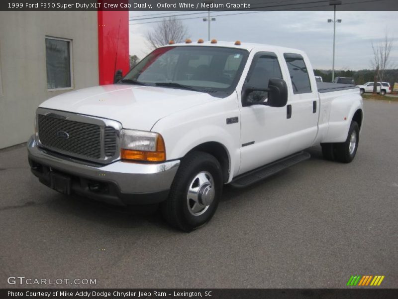 Oxford White / Medium Graphite 1999 Ford F350 Super Duty XLT Crew Cab Dually