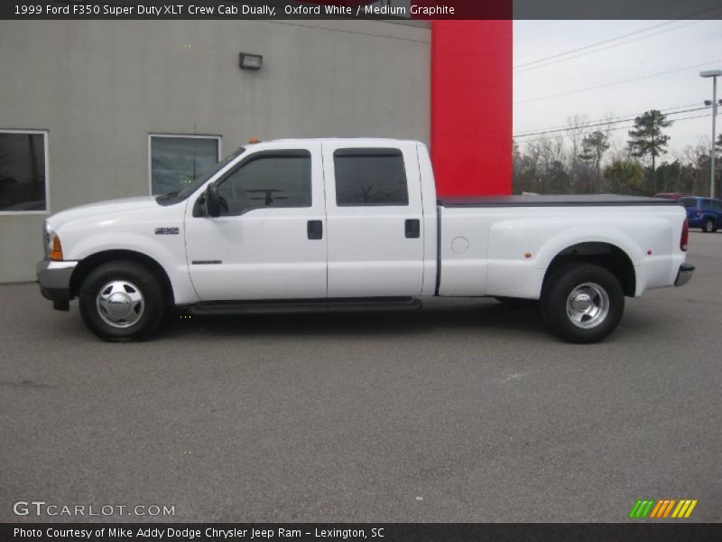 Oxford White / Medium Graphite 1999 Ford F350 Super Duty XLT Crew Cab Dually