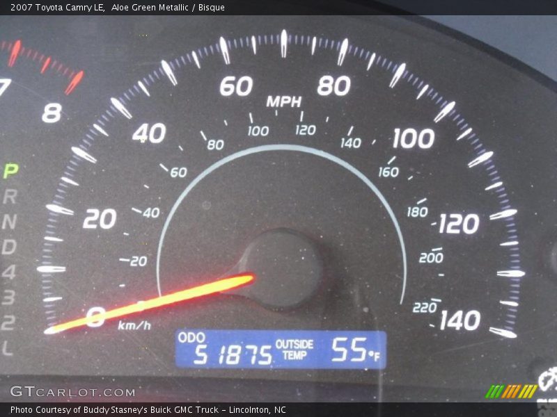 Aloe Green Metallic / Bisque 2007 Toyota Camry LE