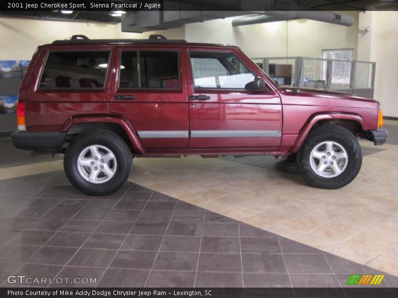 Sienna Pearlcoat / Agate 2001 Jeep Cherokee Sport