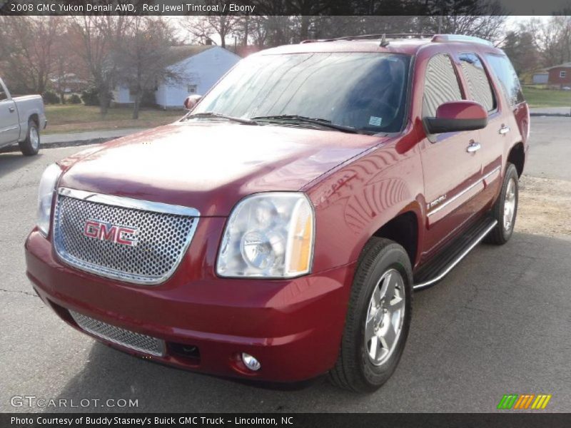 Red Jewel Tintcoat / Ebony 2008 GMC Yukon Denali AWD