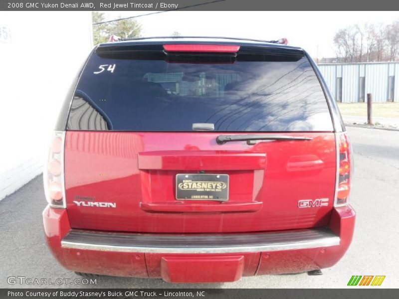 Red Jewel Tintcoat / Ebony 2008 GMC Yukon Denali AWD