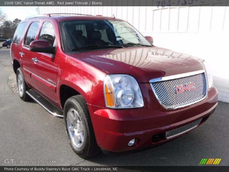 Red Jewel Tintcoat / Ebony 2008 GMC Yukon Denali AWD