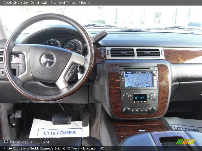 Red Jewel Tintcoat / Ebony 2008 GMC Yukon Denali AWD