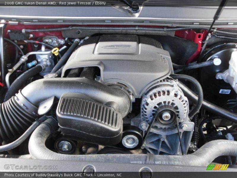 Red Jewel Tintcoat / Ebony 2008 GMC Yukon Denali AWD