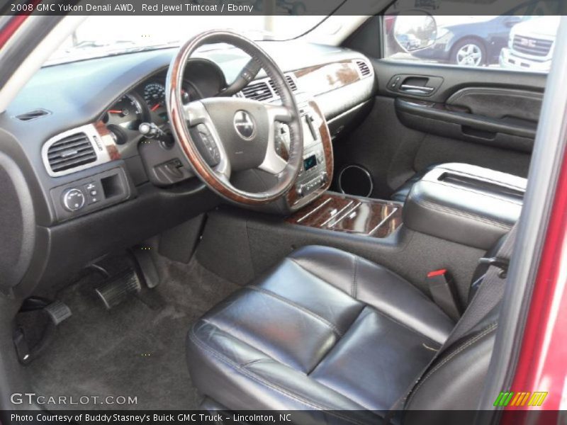 Red Jewel Tintcoat / Ebony 2008 GMC Yukon Denali AWD