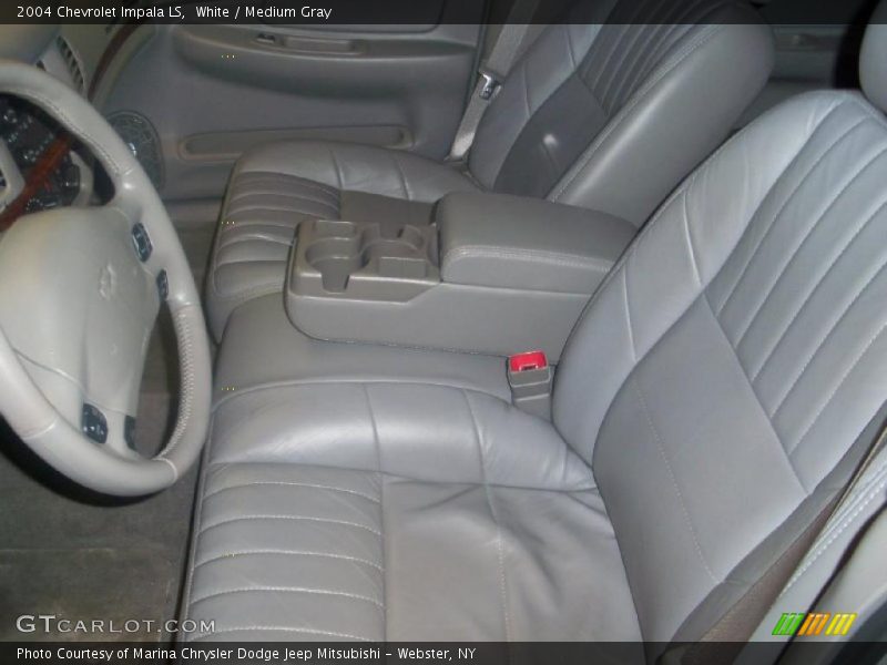 White / Medium Gray 2004 Chevrolet Impala LS