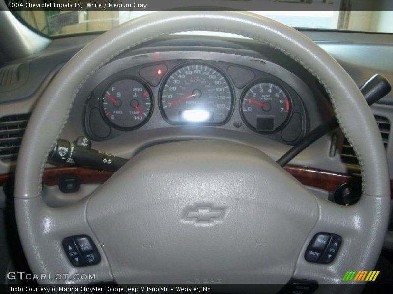 White / Medium Gray 2004 Chevrolet Impala LS