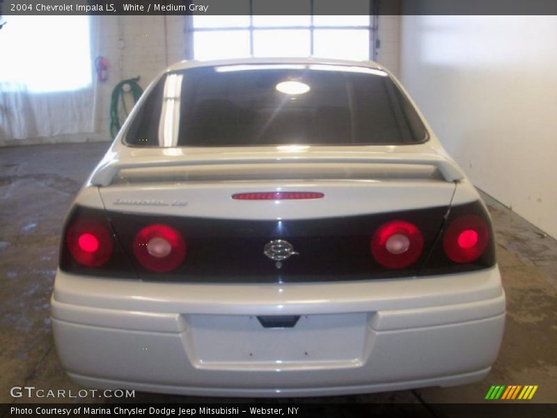 White / Medium Gray 2004 Chevrolet Impala LS