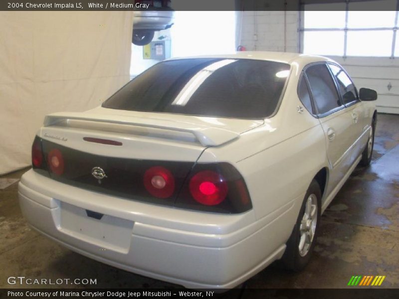 White / Medium Gray 2004 Chevrolet Impala LS