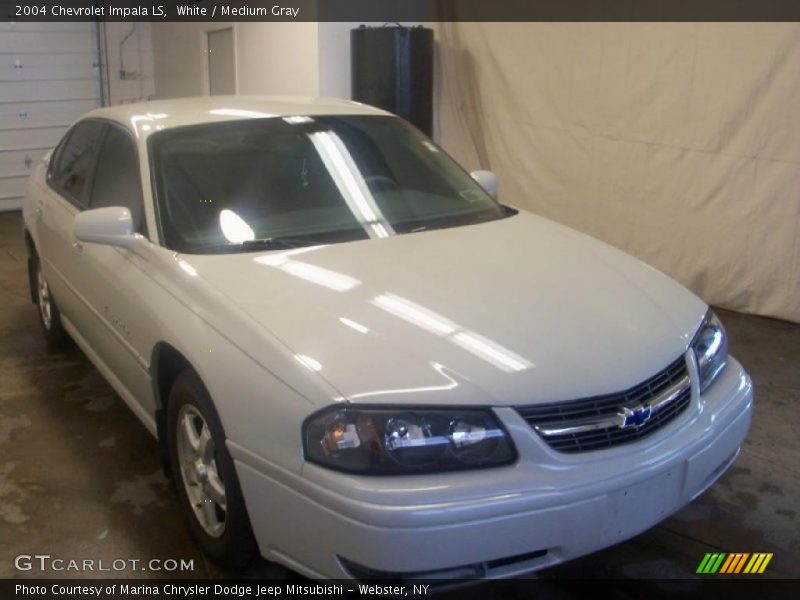 White / Medium Gray 2004 Chevrolet Impala LS